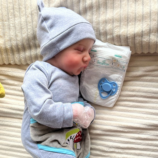 Muñeco reborn niño realista de vinilo 45 cm