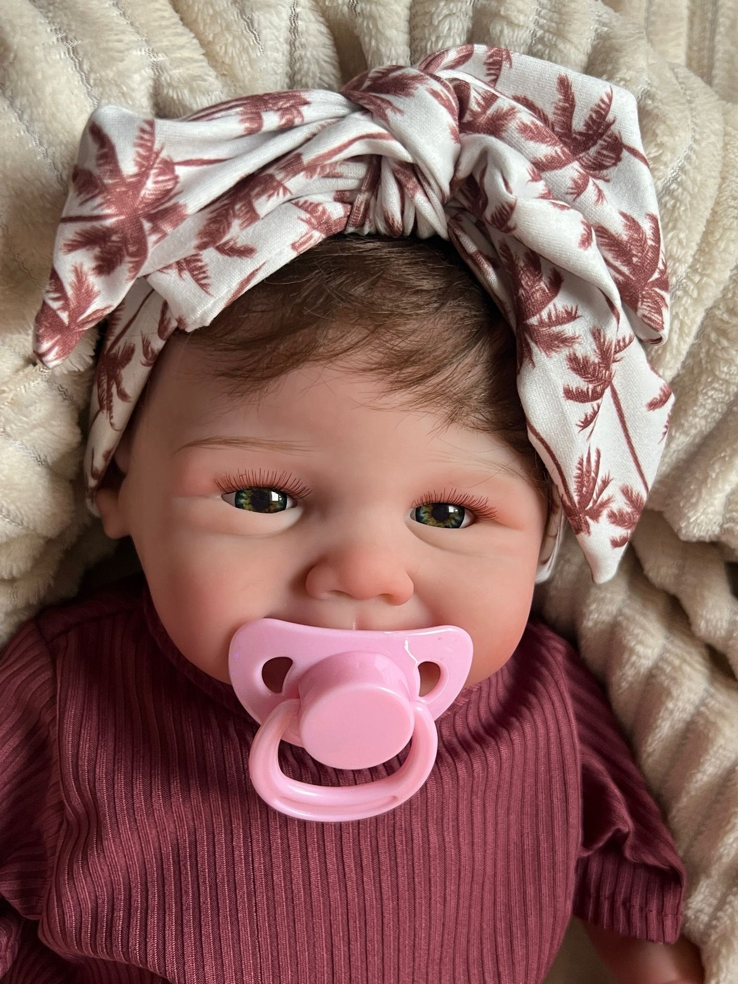 Muñeca reborn niña realista de vinilo 45 cm