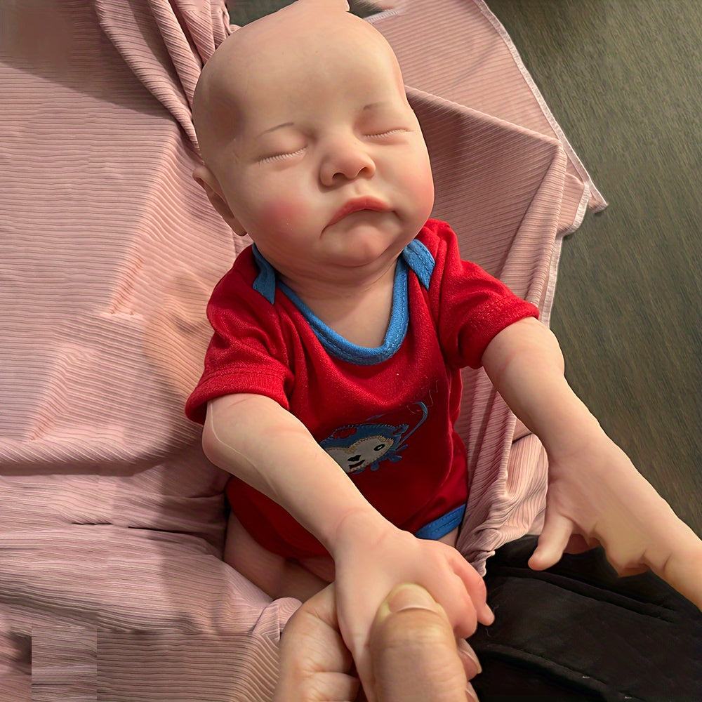 Muñeco reborn niño realista de silicona 45 cm