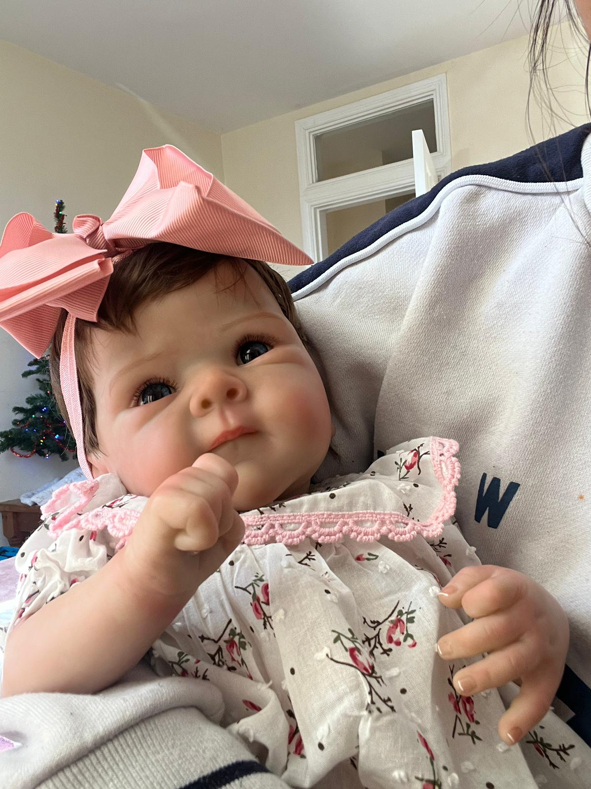 Muñeca reborn niña realista de vinilo 45 cm