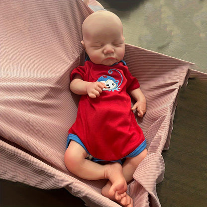 Muñeco reborn niño realista de silicona 45 cm