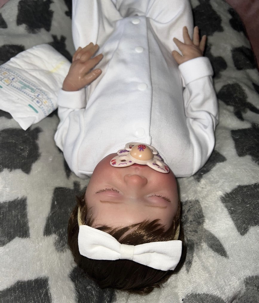 Muñeca reborn niña realista de silicona 50 cm