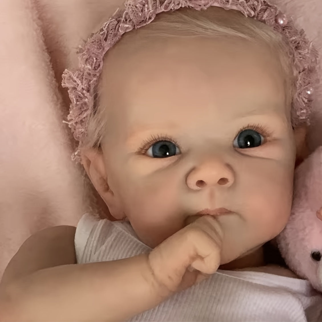 Muñeca reborn niña realista de vinilo 45 cm