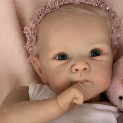 Muñeca reborn niña realista de vinilo 45 cm
