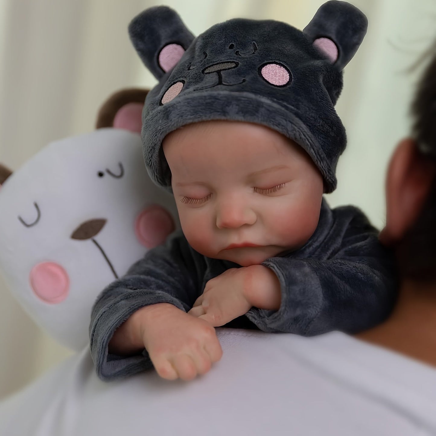 Muñeco reborn niño realista de vinilo 45 cm