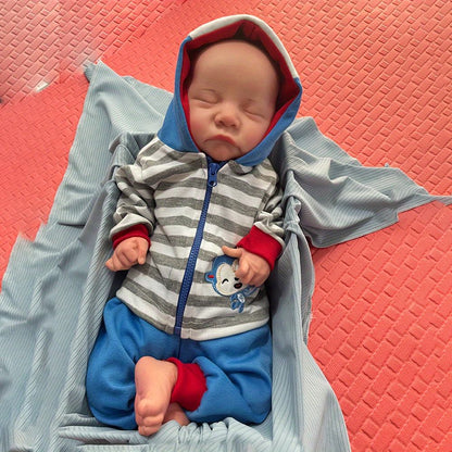 Muñeco reborn niño realista de silicona 45 cm
