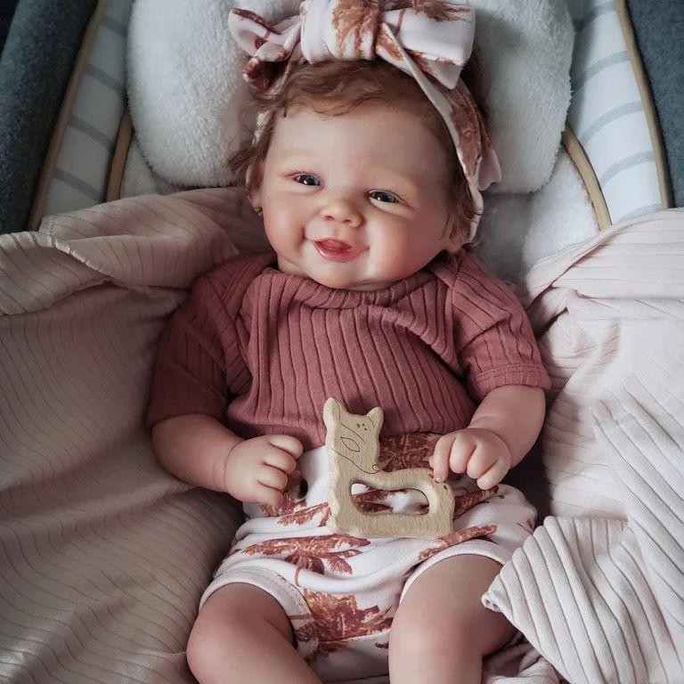 Muñeca reborn niña realista de vinilo 45 cm