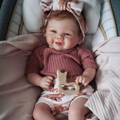 Muñeca reborn niña realista de vinilo 45 cm